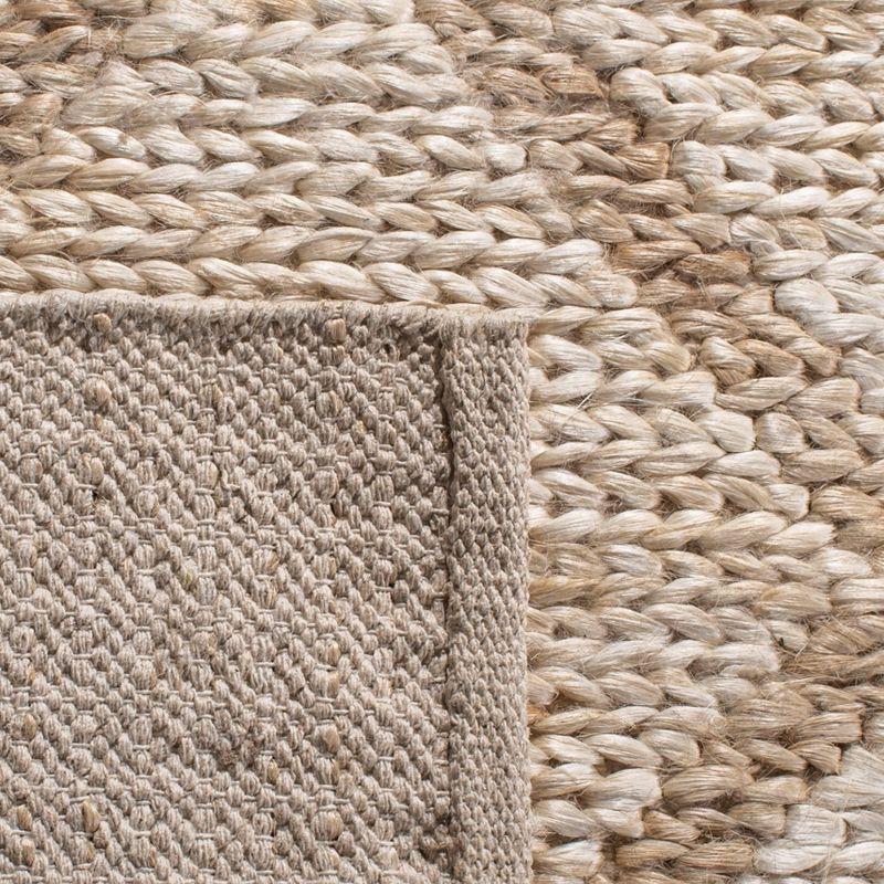 Natural Beige Handwoven Jute Kilim Area Rug 3' x 5'