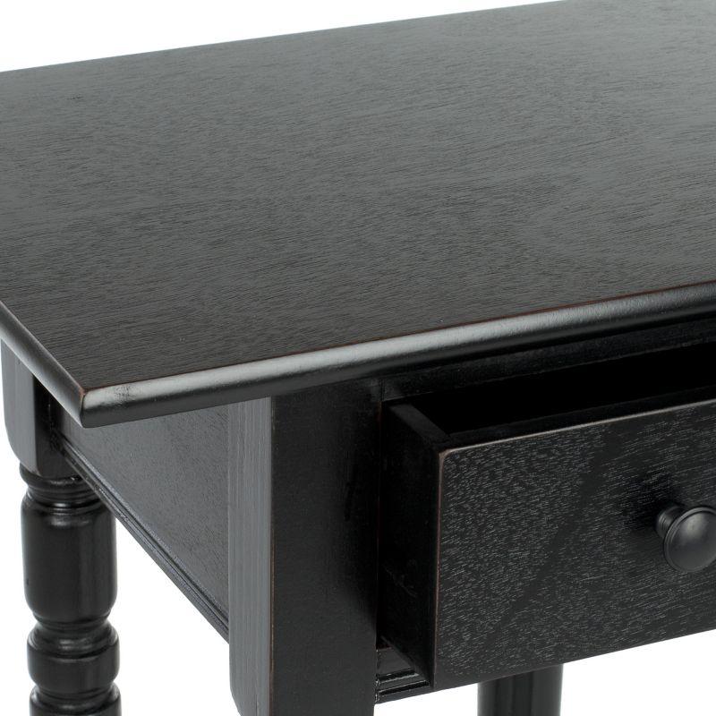 Sabrina End Table - AMH5704B - Distressed Black - Safavieh Couture
