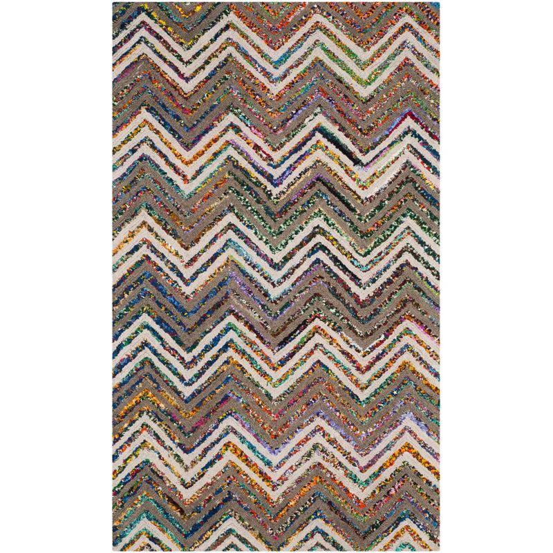 Nantucket NAN601 Hand Tufted Area Rug - Beige/Grey - 3'x5' - Safavieh.