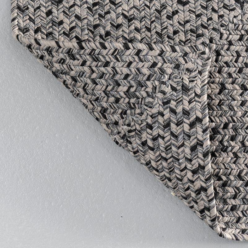 Nuloom Jayda Braided Gradience Indoor/Outdoor Outdoor - Charcoal 5' x 8'