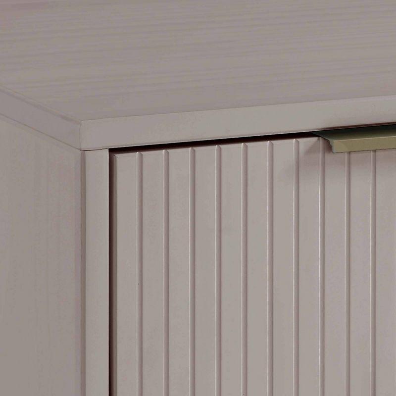 Manhattan Comfort 2pc Granville Dresser and Nightstand Bedroom Set Light Gray: Modern Style, 30-Day Warranty, Anti-Tip Hardware