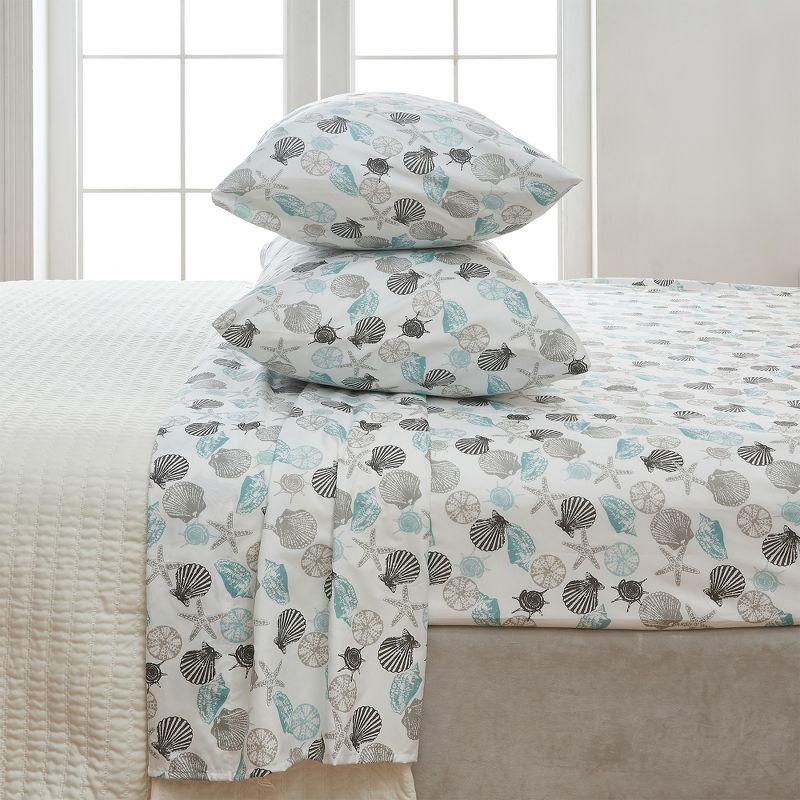 FreshFolds Ultra Soft Coastal Printed Microfiber Sheet Set