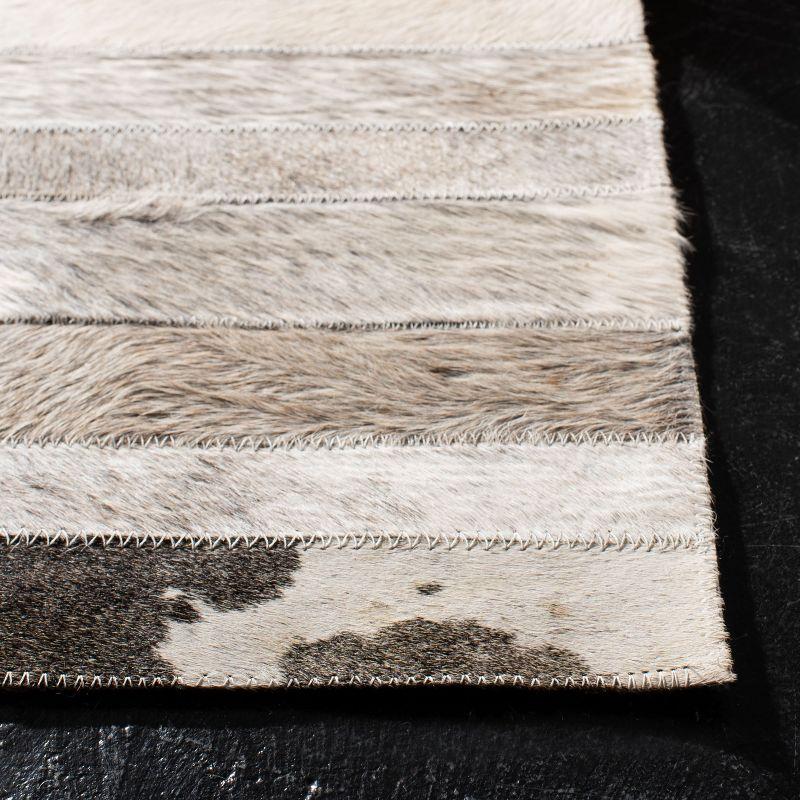 Studio Leather STL218 Hand Woven Indoor Runner Rug - Grey/Ivory - 2'3"x8' - Safavieh