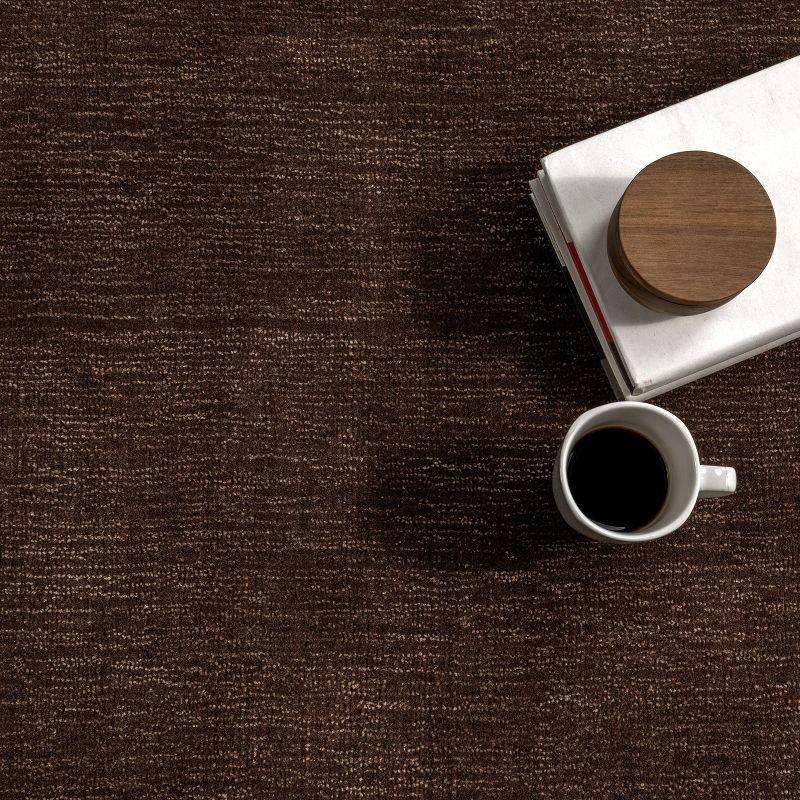 Nuloom Arrel Speckled Wool-Blend Area Rug, 4' x 6', Truffle Brown