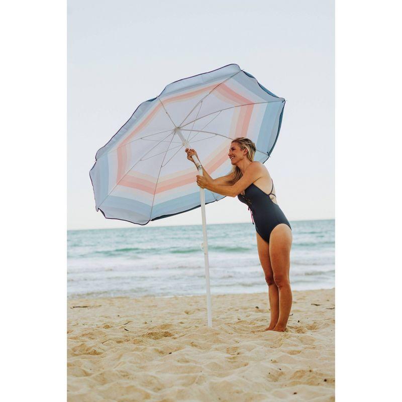 Picnic Time 5.5' Tilt Beach Umbrella with Carry Bag