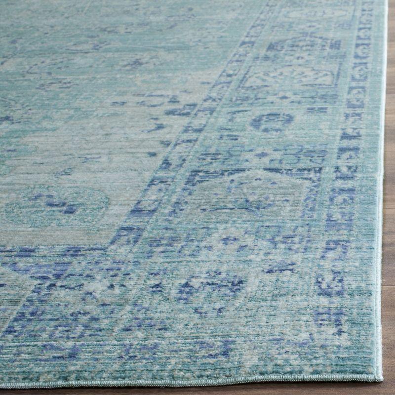 Valencia VAL103 Power Loomed Indoor Accent Rug - Teal/Multi - 3'x5' - Safavieh