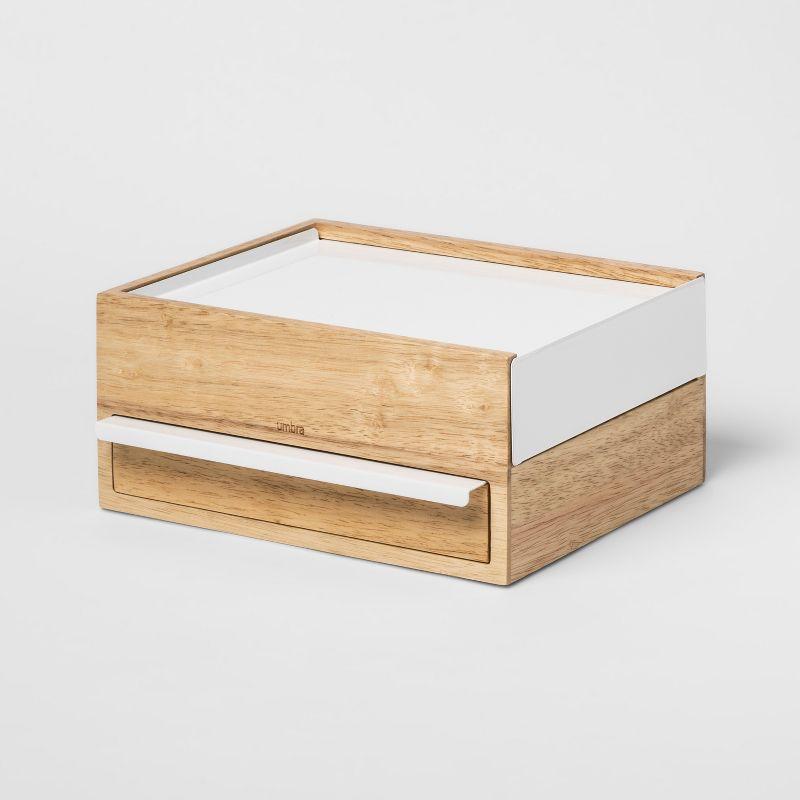 Umbra Stowit White and Neutral Jewelry Box Storage