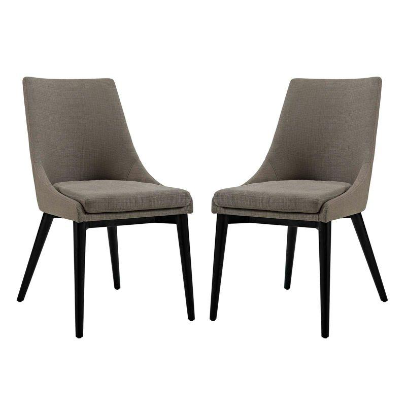 ModwayViscount Dining Side Chair Fabric Set of 2