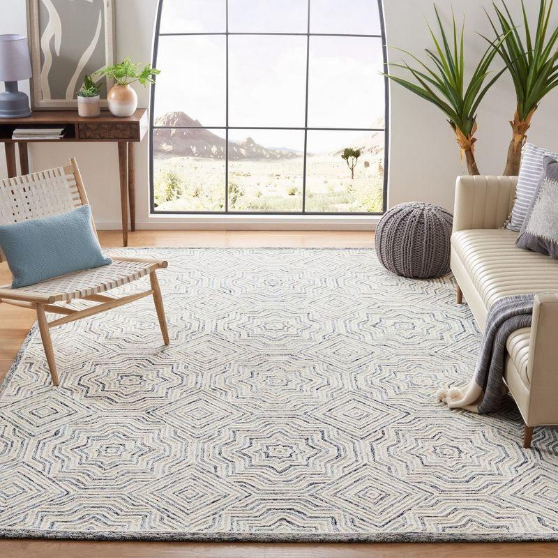 Capri CPR215 Tufted Indoor Area Rug - Beige/Blue - 6'x9' - Safavieh