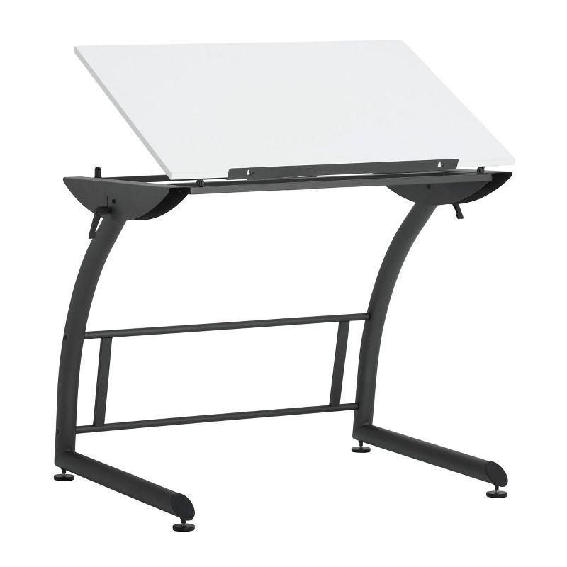 Coursey Adjustable Metal Base Drafting Table