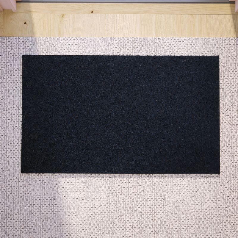 Harbold 18" x 30" Natural Coir Outdoor Doormat with Non-Slip Backing