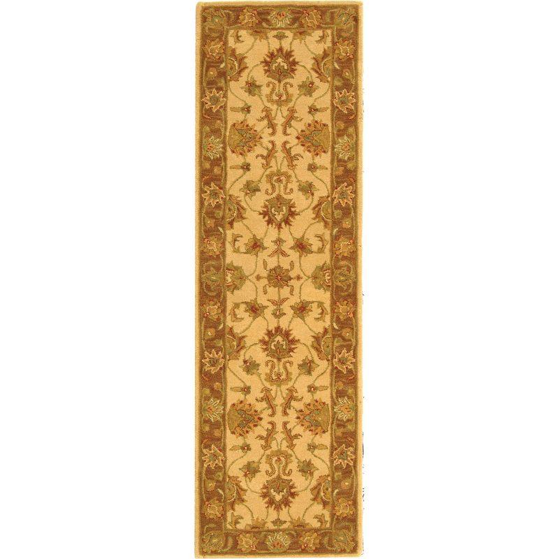 Heritage HG343 Hand Tufted Runner Rug - Ivory/Brown - 2'3"x8' - Safavieh.