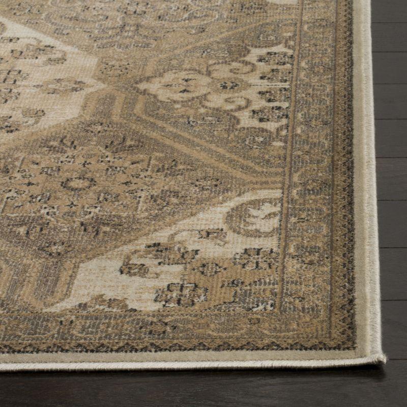 Vintage VTG128 Power Loomed Indoor Skid-Resistant Area Rug - Beige/Cream - 5'3"x7'6" - Safavieh
