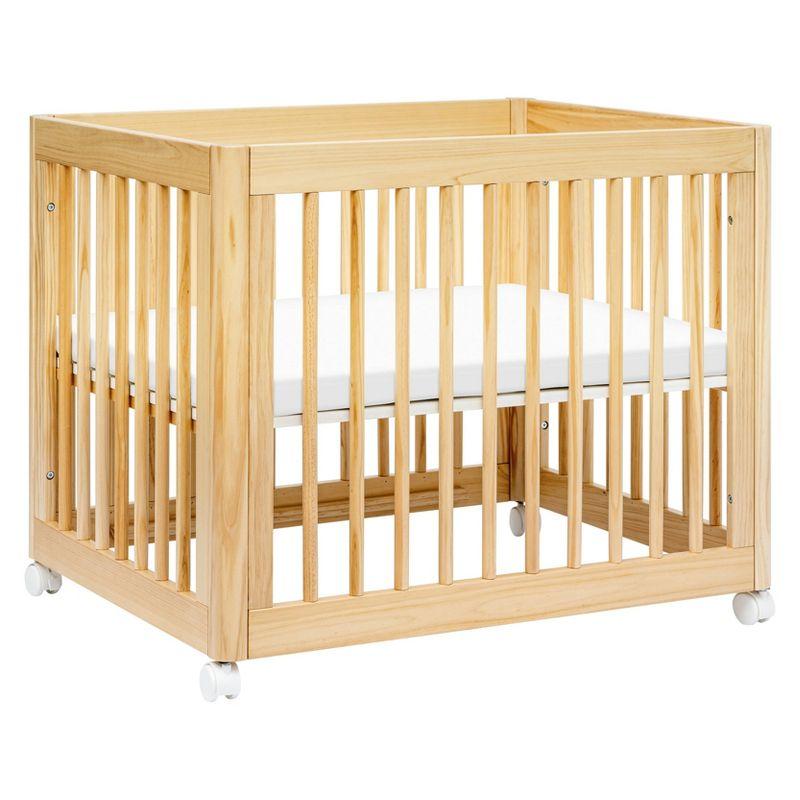 Babyletto Yuzu Natural Wood 8-in-1 Convertible Baby Crib with All Stages Conversion Kit