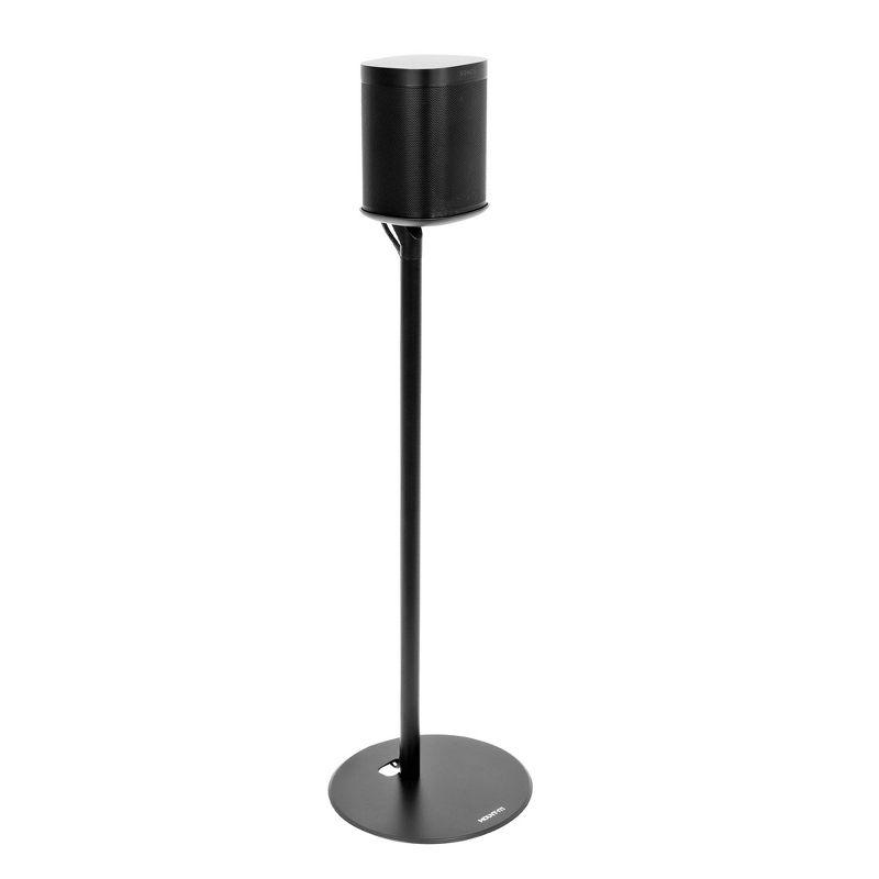 Mount-It! Speaker Floor Stand for Sonos One, SL, and Play:1 [28" Tall] Built-in Cable Management, Lightweight, Space Saving, Enhanced Surround Sound