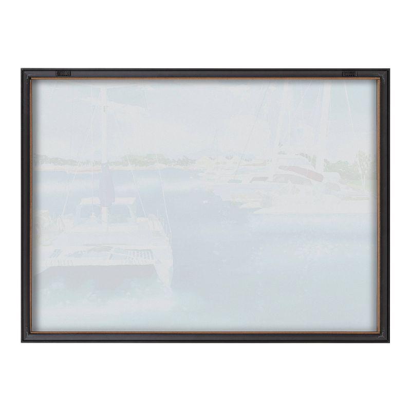 18" x 24" Blake Summer is for Sailing by Janet Meinke-Lau Framed Printed Glass Gray - Kate & Laurel All Things Decor