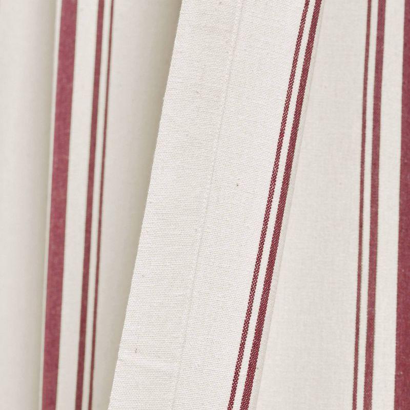 Cotton Blend Semi Sheer Curtain Pair