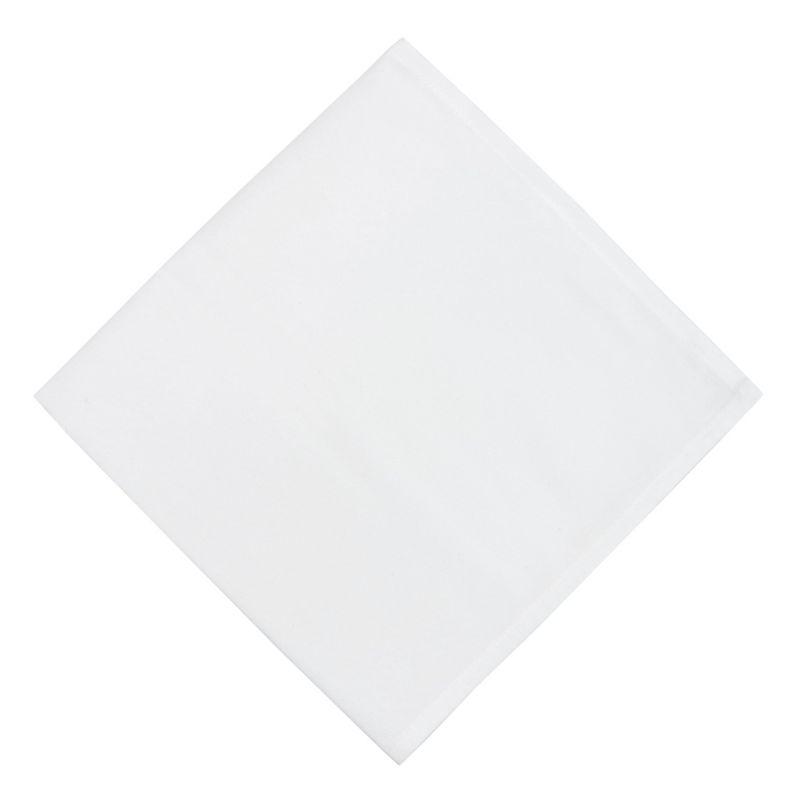 White Spun Polyester Dinner Napkins, 25 Pack, 20x20 in.