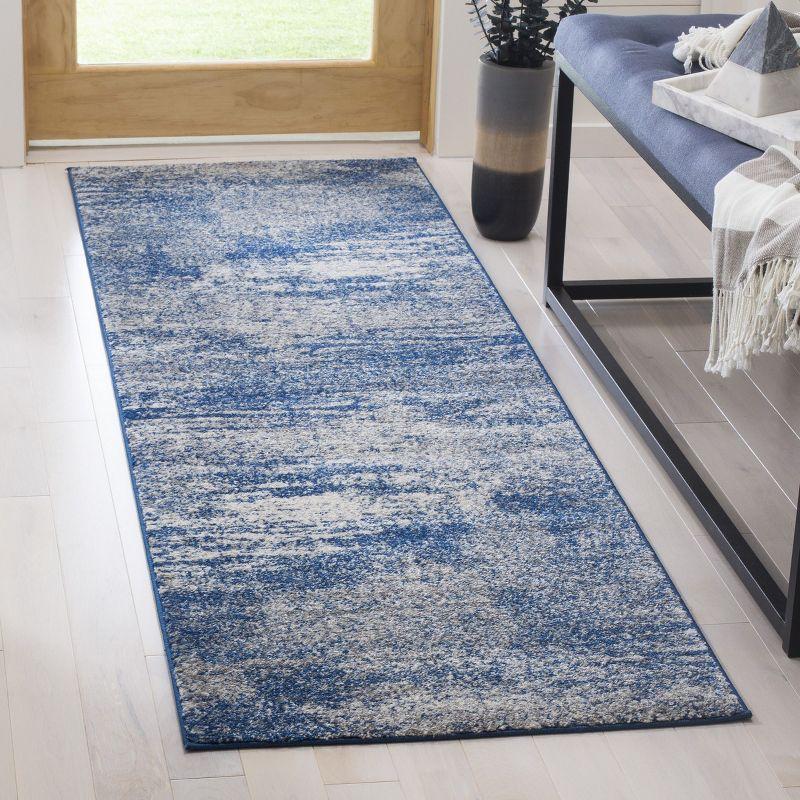 Evoke EVK272 Power Loomed Indoor Accent Rug - Navy/Ivory - 2'2"x4' - Safavieh