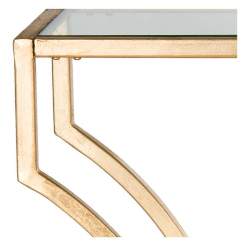 Alphonse Console Table - Gold/Glass - Safavieh