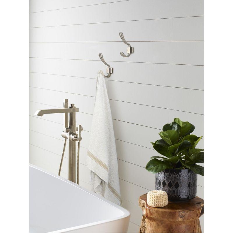 Vinland Transitional Double Prong Decorative Wall Hook