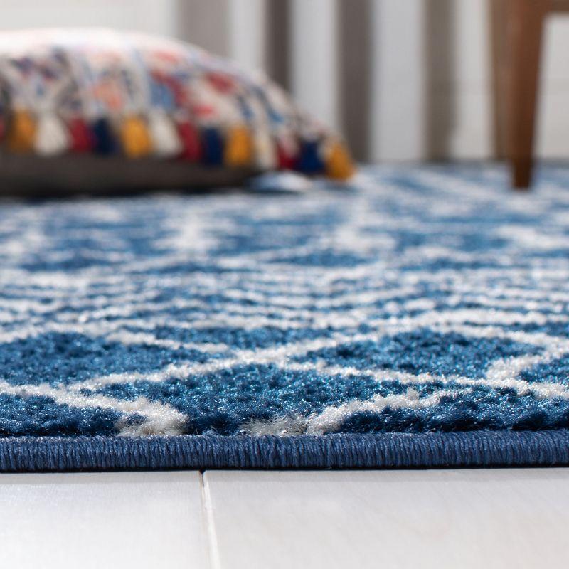 Tulum TUL270 Power Loomed Indoor Accent Rug - Navy/Ivory - 3'x3' - Safavieh