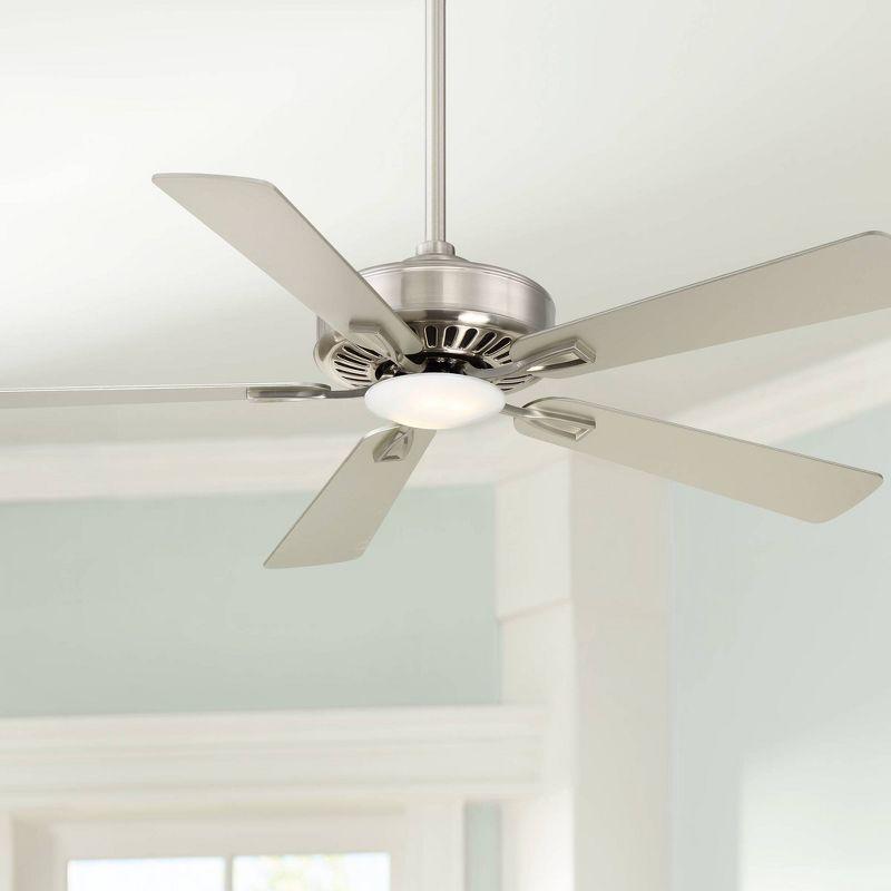 52" Contractor 5 - Blade LED Propeller Ceiling Fan with Remote Control and Light Kit Included