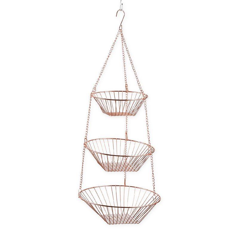 Wire Hanging Basket - Copper