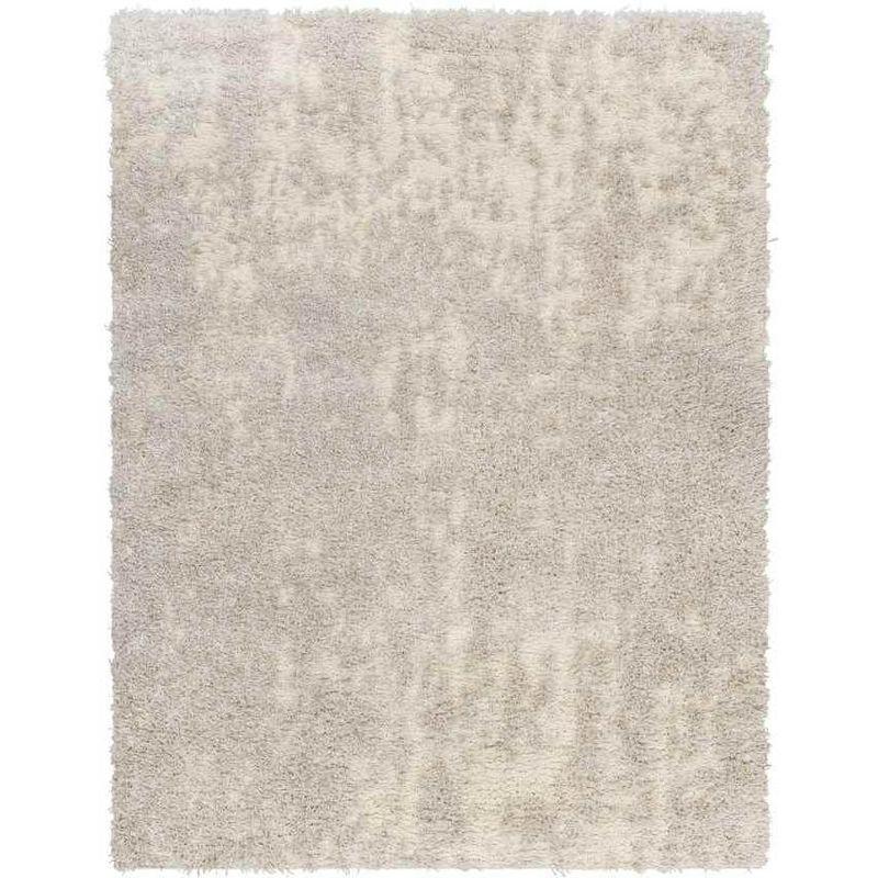 Amish Cream Plush 5'3" x 7' Synthetic Area Rug