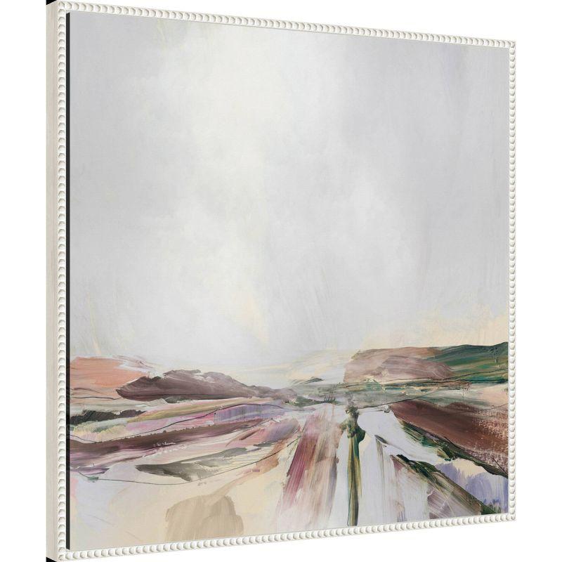 30"x30" Beauty by Dan Hobday Framed Canvas Wall Art Print White - Amanti Art: Modern Abstract & Landscape, Polystyrene Frame