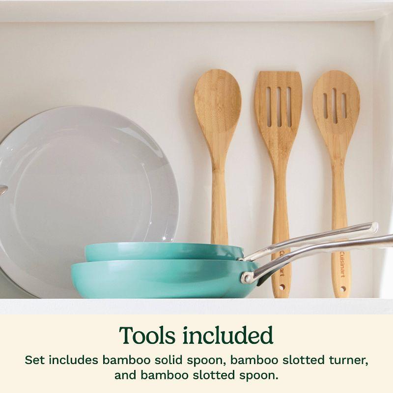 Cuisinart Culinary Collection 12pc Ceramic Cookware Set Teal Green: Nonstick, Non Toxic, Kitchen Cookware, Stay-Cool Handles