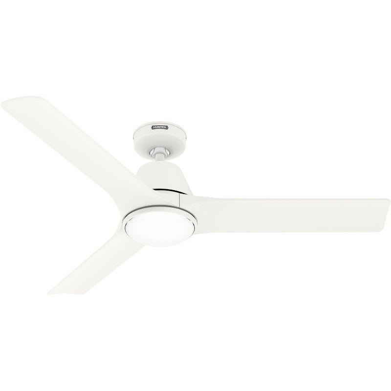 Hunter 52 Inch AeronautWi-Fi ENERGY STAR® Damp Rated Ceiling Fan With Lights And Remote