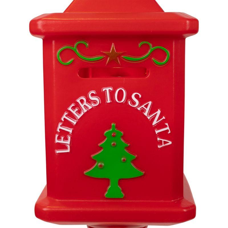 Northlight Lighted Letters To Santa Mail Box Blow Mold Outdoor Christmas Decoration - 40.5"