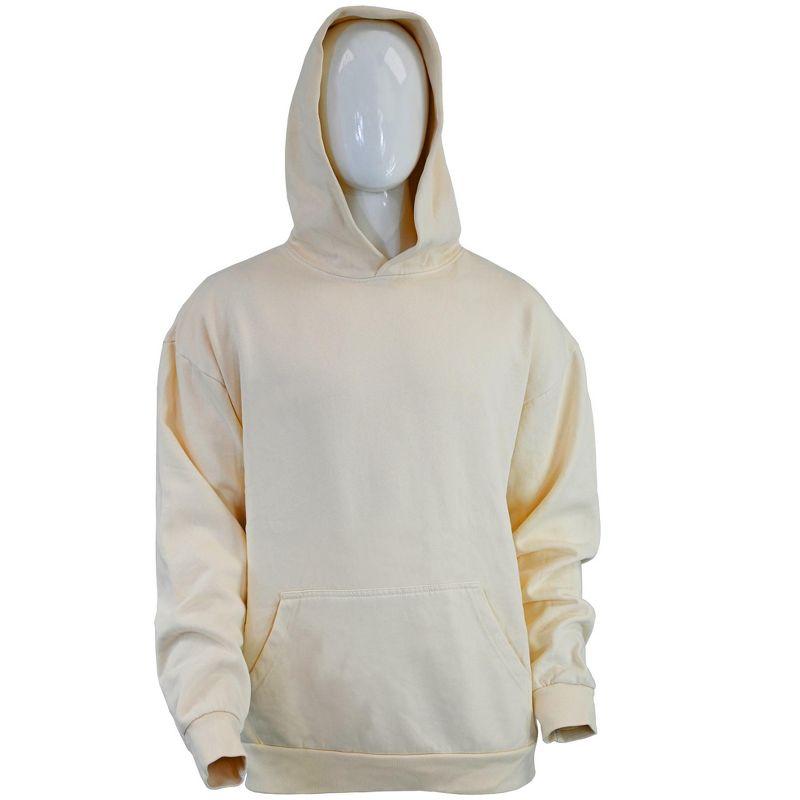 Expert Brand USA-Made Men's Oversized Heavyweight Cotton Pullover Hoodie Charcoal XL