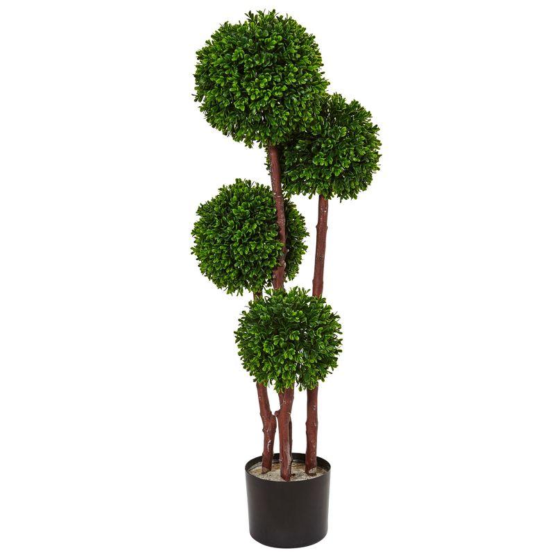 3ft Boxwood Topiary Artificial Tree - Nearly Natural