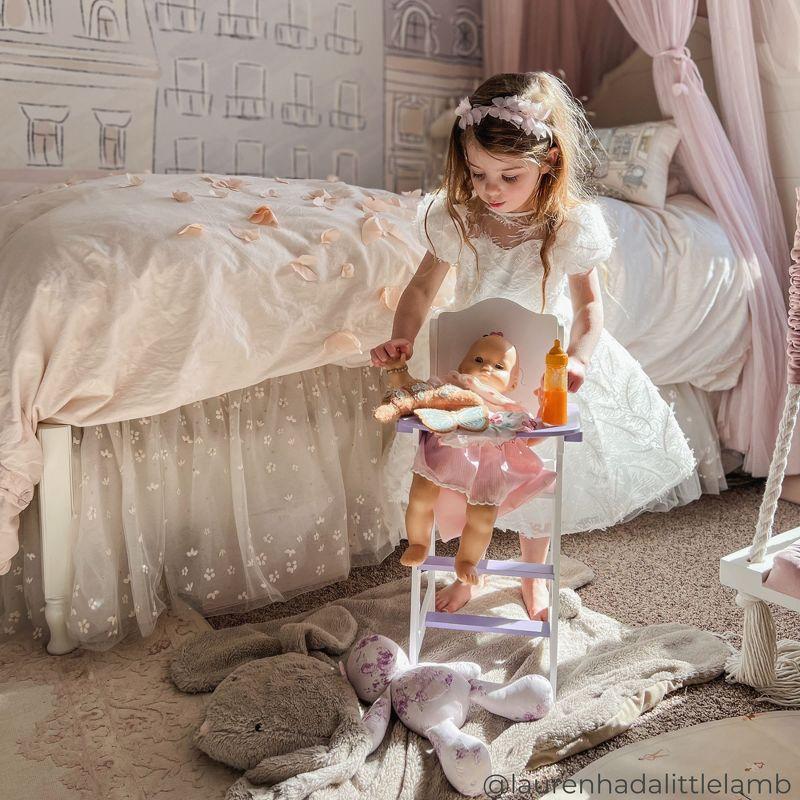 Teamson Kids Olivia's Little World Wooden Baby Doll High Chair