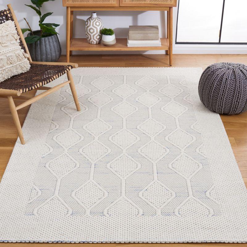 Marbella MRB312 Hand Loomed Indoor Area Rug - Light Blue/Ivory - 5'x8' - Safavieh