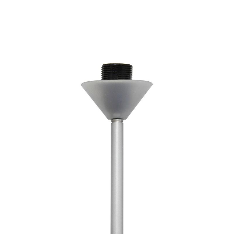 1-Light Stick Torchiere Floor Lamp Silver - Simple Designs: Modern Minimalist for Bedroom