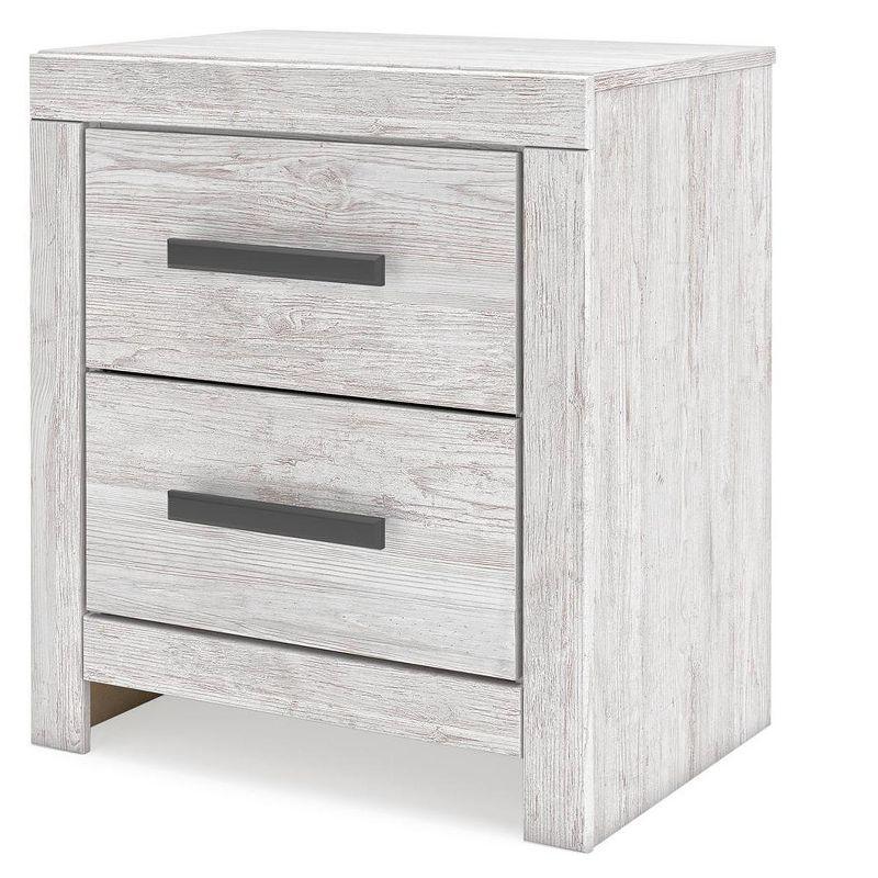 Signature Design by Ashley Cayboni 2 Drawer Nightstand, Whitewash