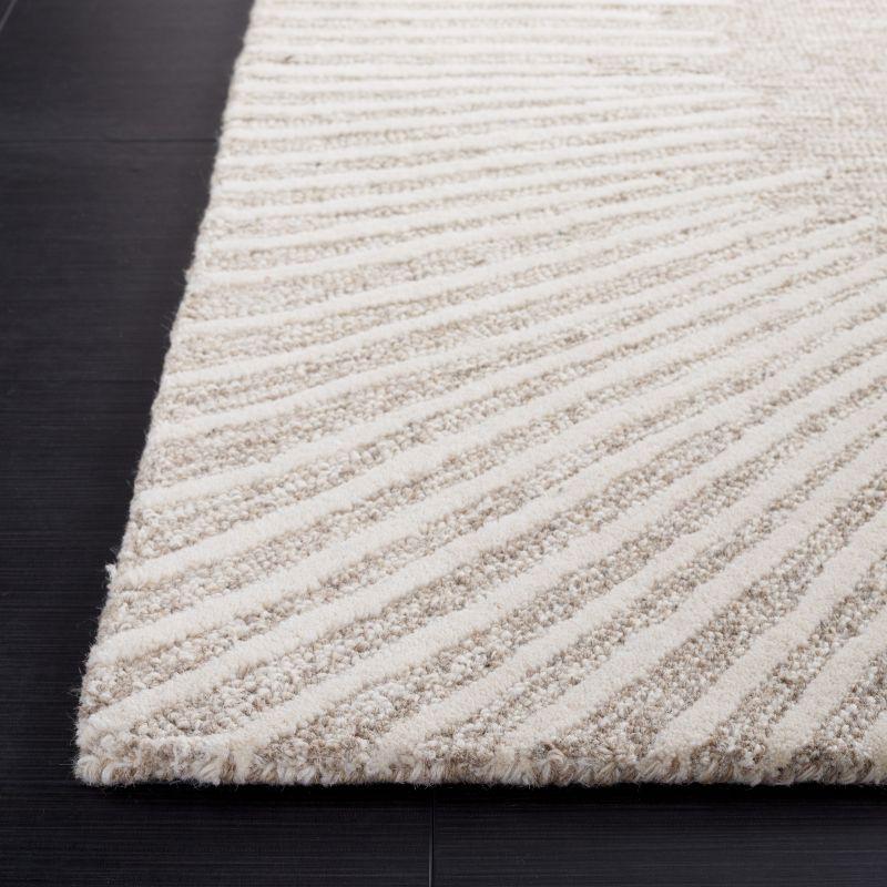 Abstract ABT478 Hand Tufted Area Rug - Natural/Ivory - 3'x5' - Safavieh .