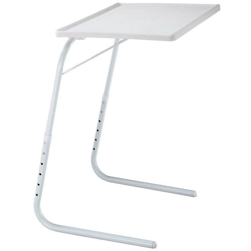 Lexi Home My Comfy TV Table Mate Adjustable Folding - White