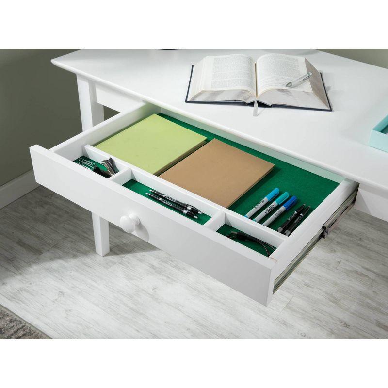 Writing Desk Shaker Style White - AFI: Solid Hardwood, 48-Inch, Modern Satin Finish, Home Office