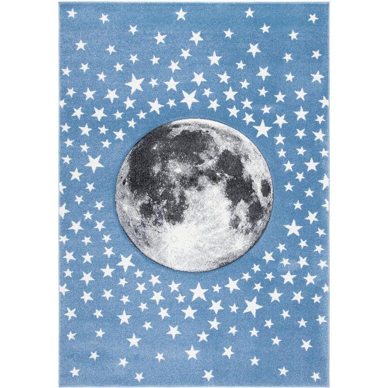 Carousel Kids CRK135 Power Loomed Area Rug - Light Blue/Grey - 4'x6' - Safavieh.
