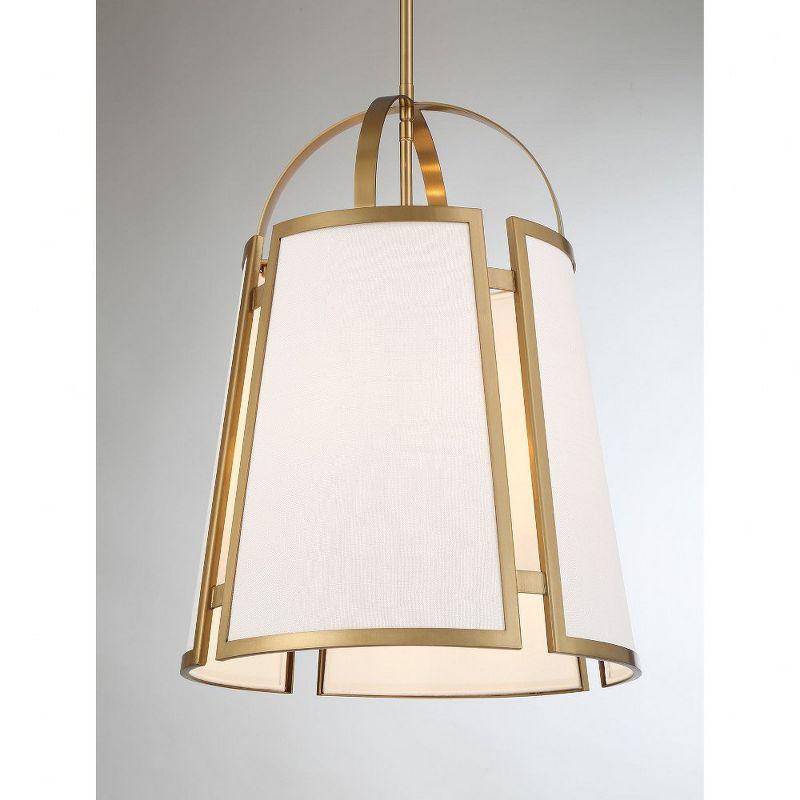 Savoy House Chartwell 4 - Light Pendant in  Warm Brass