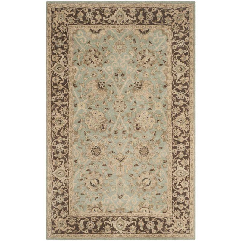 Antiquity AT21 Hand Tufted Indoor Area Rug - Green/Brown - 5'x8' - Safavieh