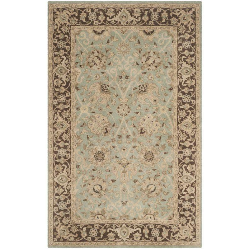 Antiquity AT21 Hand Tufted Indoor Area Rug - Green/Brown - 6'x9' - Safavieh