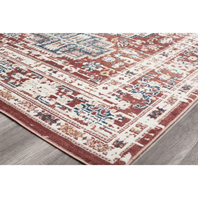 Cardinal Sundara Chili Red Synthetic 2'6"x4' Area Rug