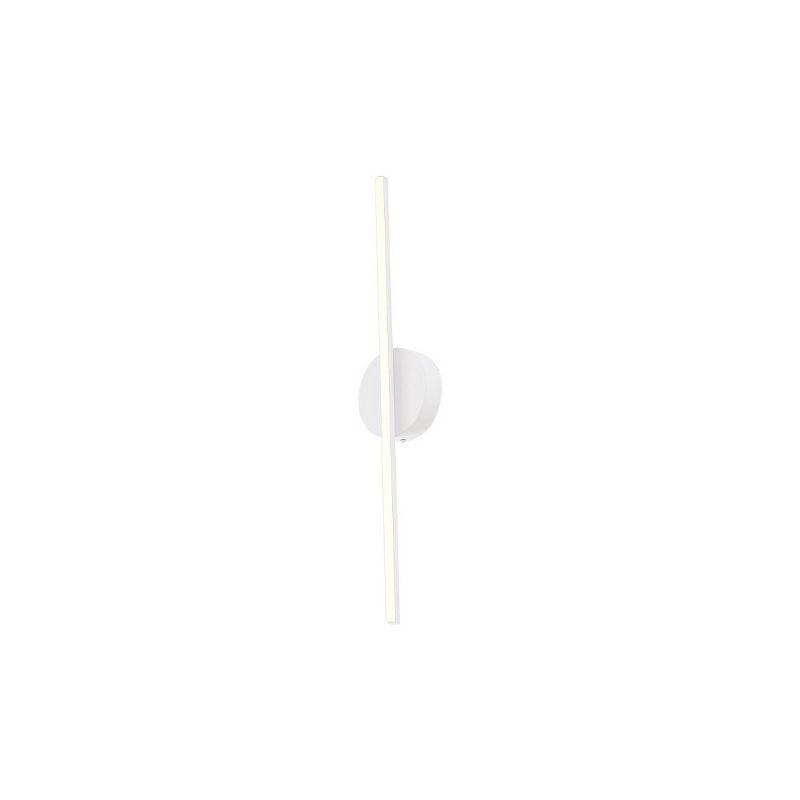 Chute Minimalist White LED Cylinder Wall Sconce