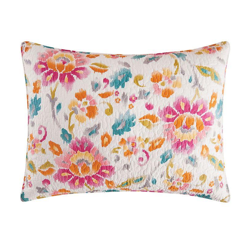 Sasha Multicolor Cotton Floral Standard Sham