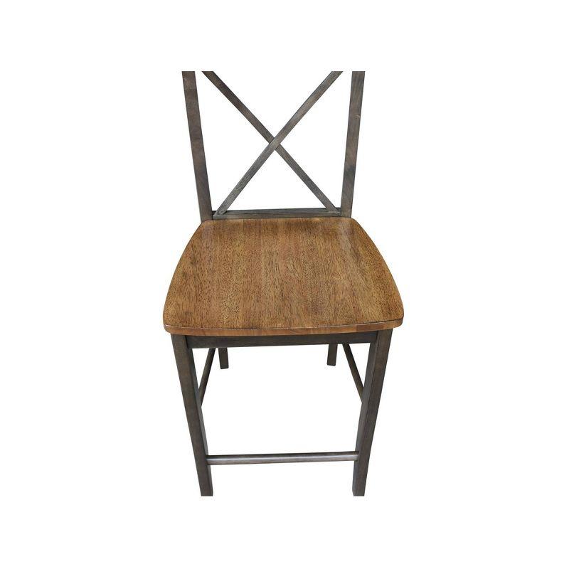 24" Martha X Back Counter Height Barstool - International Concepts